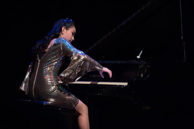Moana Fujiwara plays the piano