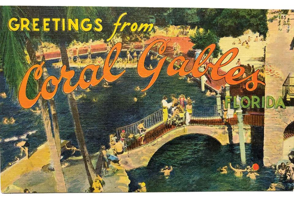 Vintage Coral Gables postcard