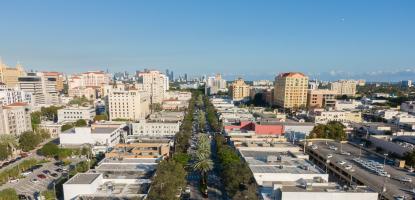 Miracle Mile Drone Shot