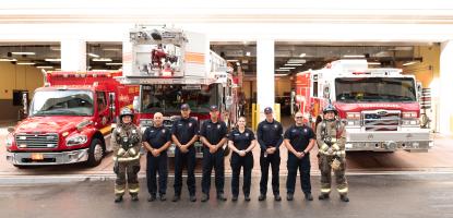 Fire department team
