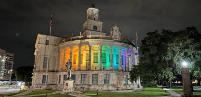 city hall pride colors