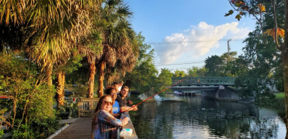 My Squad fishing at Ruth Bryan Waterway Park
