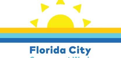 Florida City Government Week logo with sun