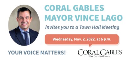 Town Hall Meeting flyer