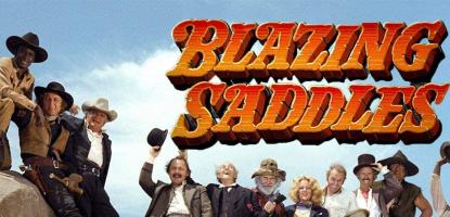 "Blazing Saddles" movie flyer