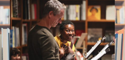 Actors reading scripts in Books & Books