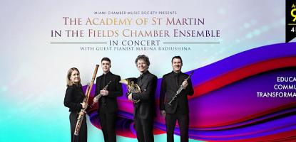 Event flyer for "The Academy of St. Martin in the Fields Chamber Ensemble"