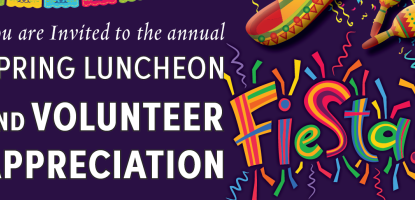 Event flyer for "Adult Activity Center Spring Luncheon"