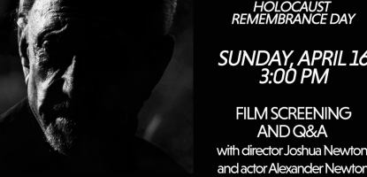 flyer with shadowy figure and movie details