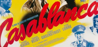 Movie poster of "Casablanca"