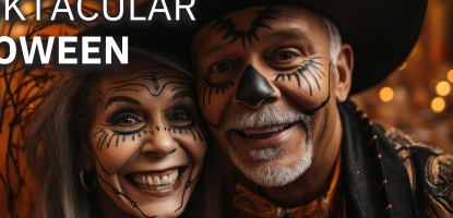 Event flyer for Adult Activity Center's Halloween Spooktacular