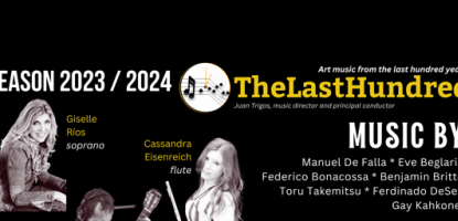 Musicians playing music around informational text