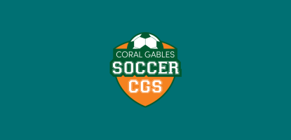 Gables Soccer logo over teal color