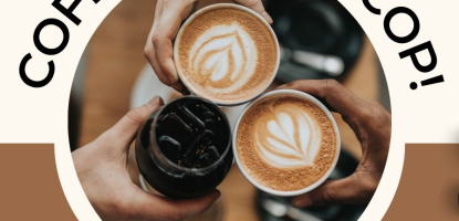 Event flyer for "Coffee With A Cop"