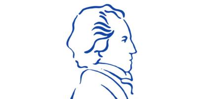 Graphic of Chopin with text Chopin Foundation of the United States