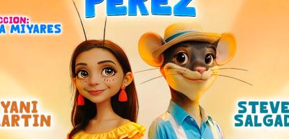 Graphic poster of woman cockroach and man like rat with the play information