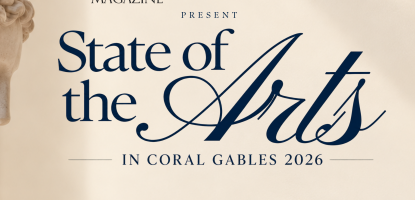Graphic with flyer information of marble statue 