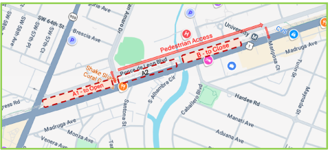 Map of Underline closures