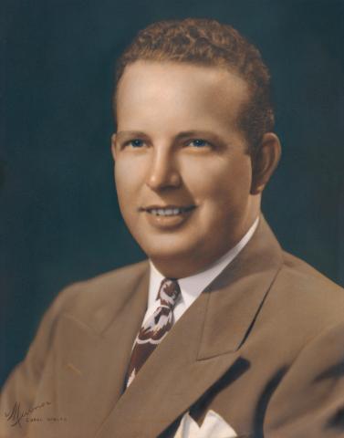 Painted portrait of Mayor David H. Hindrick