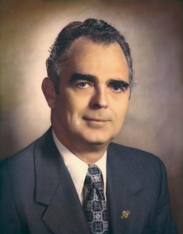 Restored portrait of Mayor W. Keith Phillips Jr. 