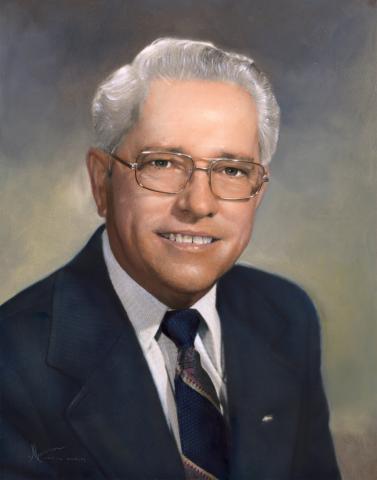 Painted portrait of Mayor James Dunn
