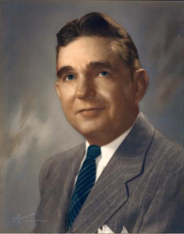 Painted portrait of W. Keith Phillips, Sr. 