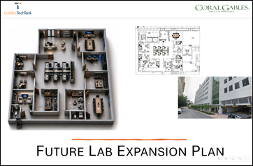 IT future lab plans with 3d and paper schematic