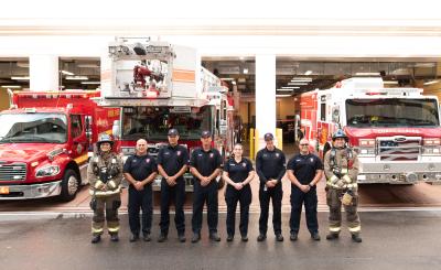 Fire department team