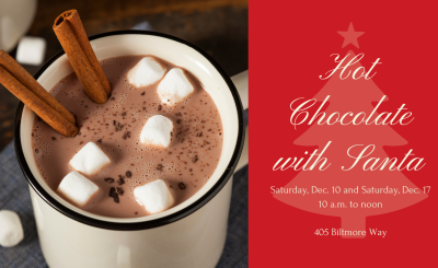 Hot Chocolate with Santa flyer