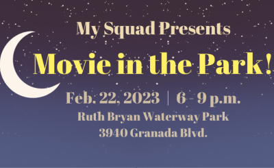 My Squad Movie in the Park event flyer