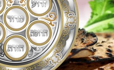 Passover Seder food and cups