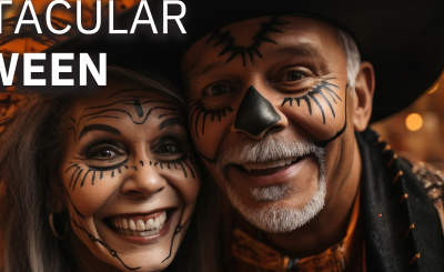 Event flyer for Adult Activity Center's Halloween Spooktacular