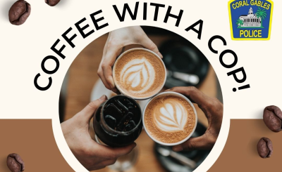 Event flyer for "Coffee With A Cop"