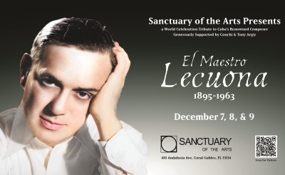 Event flyer for "El Maestro Lecuona"