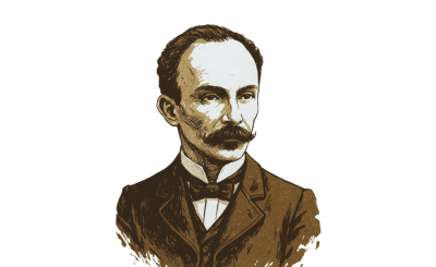 Jose Marti sketch in pencil 