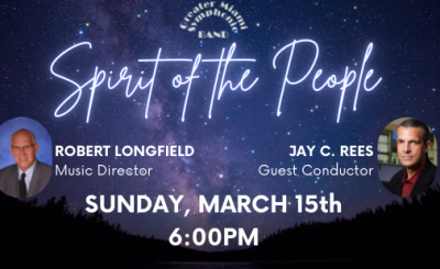 Spirit of the People text and flyer with headshots of Rober Longfield and Jay Rees
