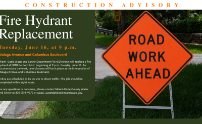 6.15.2026 Fire Hydrant - Construction Advisory