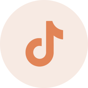Tiktok logo in citrus orange